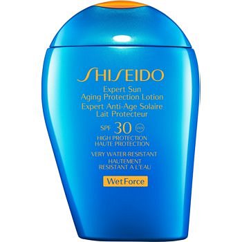 Shiseido Sun Care Expert Sun Aging Protection Lotion WetForce opalovací mléko na obličej a tělo SPF 30  100 ml