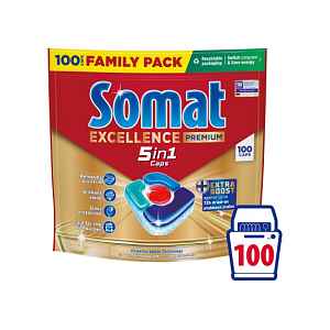 Somat Excellence Premium 5in1 kapsle do myčky na nádobí 100 ks