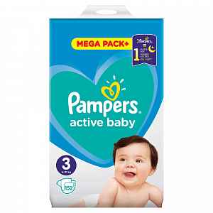 Pampers Active Baby Mega Pack S3 152ks