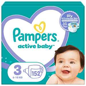 Pampers Active Baby Mega Pack S3 152ks
