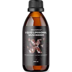 BrainMax Liposomal Mushrooms, houby v liposomální formě, 200 ml