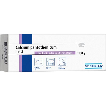 Calcium pantothenicum mast Generica 100g - novinka