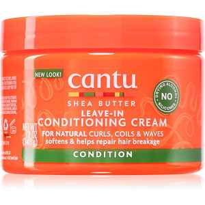 CANTU Shea Butter Leave-In Conditioning Cream bezoplachový kondicionér pro vlnité a kudrnaté vlasy 340 g