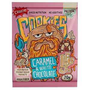 LifeLike Cookies Crunchy caramel white chocolate 70 g
