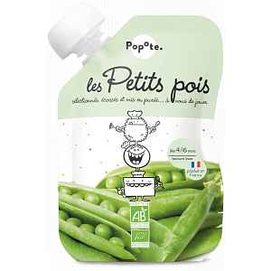 Popote BIO Kapsička Hrášek pyré 4/6m+ 120 g