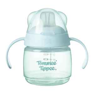 Tommee Tippee Netekoucí hrneček s hubičkou Transition 4m+ 150 ml modrý