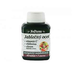 MedPharma Jablečný ocet+vlák.+vitamín C+chrom tablety 67