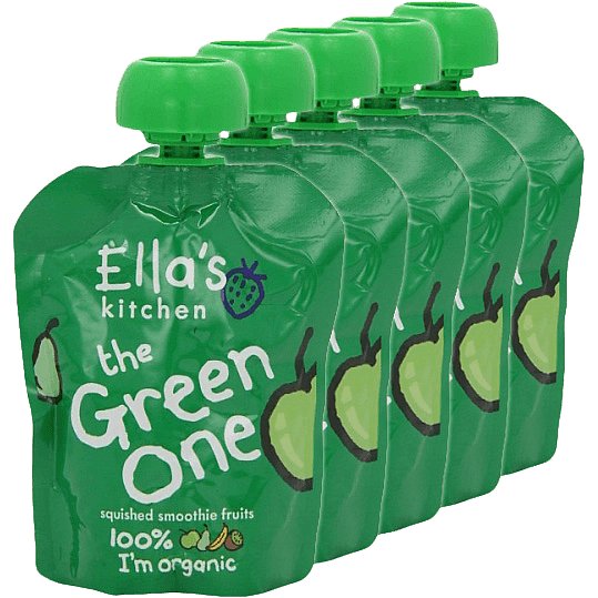 5x ELLA´S Kitchen Ovocné pyré - Jablko (The Green One) 90g