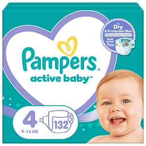 Pampers Active Baby Mega Pack S4 132ks