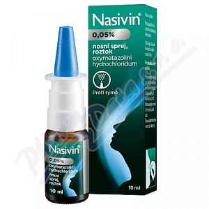 Nasivin 0.05 % nosní sprej 10 ml