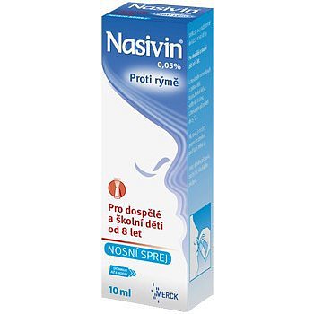 Nasivin 0.05 % nosní sprej 10 ml