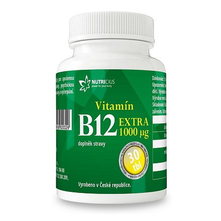 Vitamín B12 EXTRA 1000mcg tbl.30