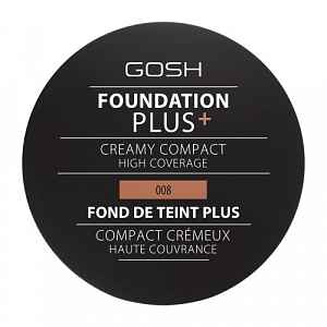 GOSH COPENHAGEN Foundation Plus+ Creamy Compact  008 Golden  9g