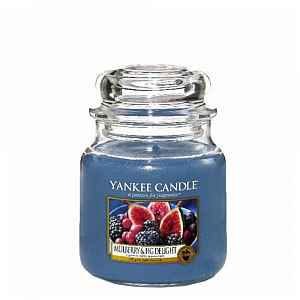 Yankee Candle Mulberry & Fig vonná svíčka Classic střední 411 g