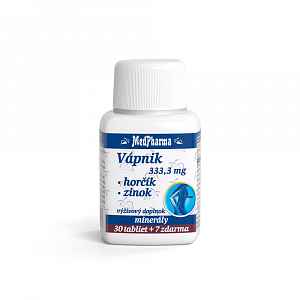 MedPharma Vápník+hořčík+zinek tablety 107