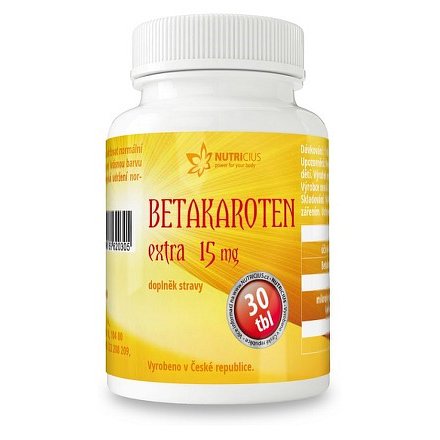 Betakaroten EXTRA 15mg tbl.30