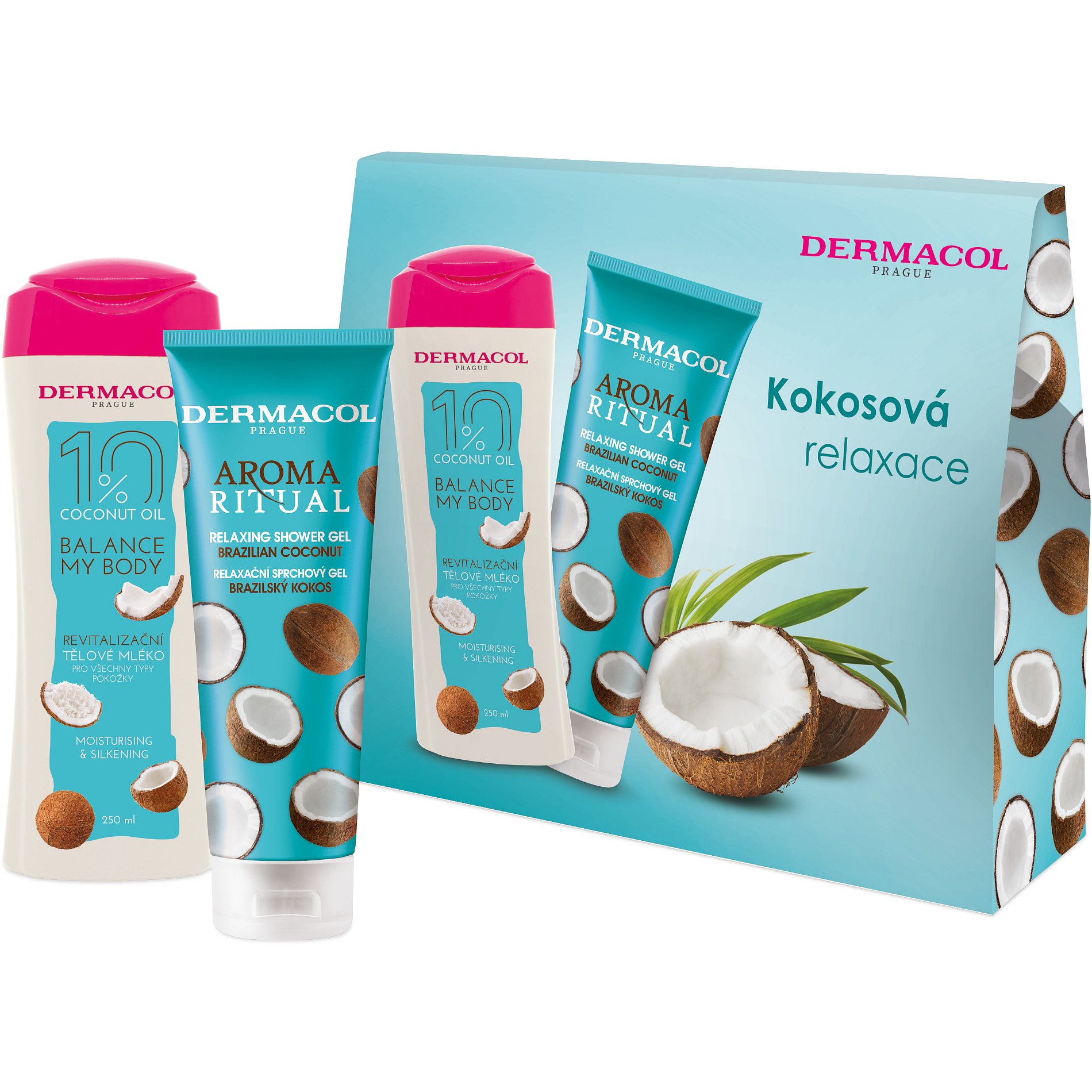 Dermacol DB SG Brazilský kokos + Coconut oil Tělové mléko