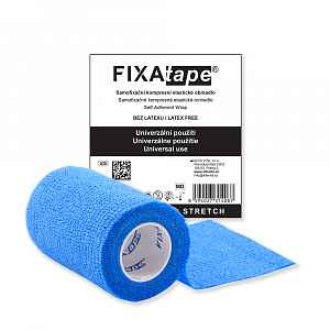 FIXAtape STRETCH 7,5 x 450 cm samofixační elastické obinadlo modré