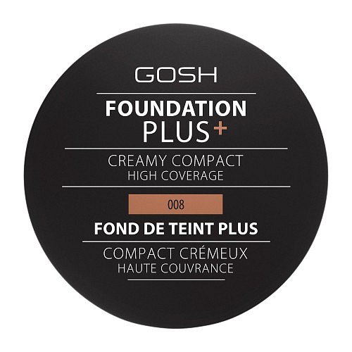 GOSH COPENHAGEN Foundation Plus+ Creamy Compact  008 Golden  9g