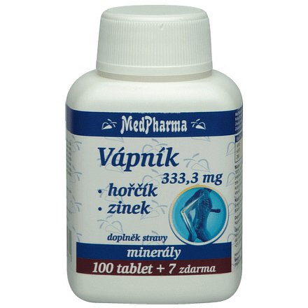 MedPharma Vápník+hořčík+zinek tablety 107