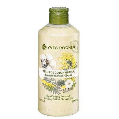 Yves Rocher Sprchový gel Květ mimózy & bavlna 400ml