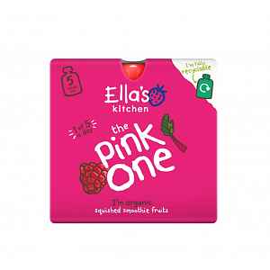 5x ELLA'S Kitchen, Pink One (Třešeň) 90 g - Ella's Kitchen Ovocné pyré Pink One Třešeň 5x90 g