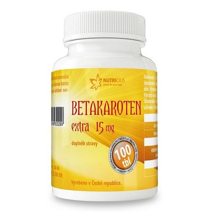 Betakaroten EXTRA 15mg tbl.100