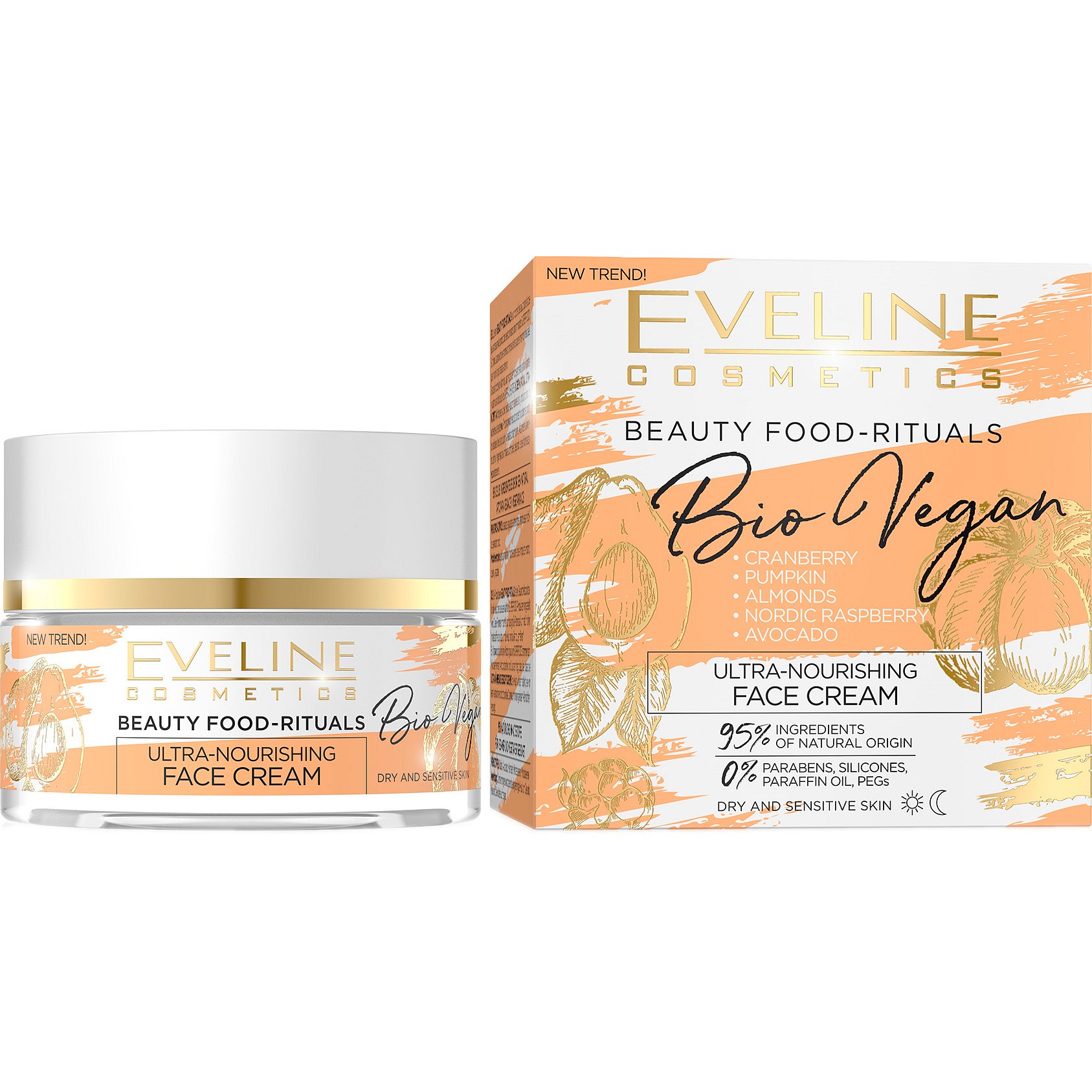 Eveline BIO VEGAN Ultra-výživný denní a noční krém 15ml