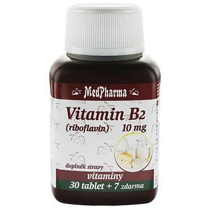 MedPharma Vitamin B2 (riboflavin) 10 mg 37 tablet