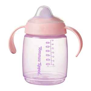 Tommee Tippee Tréninkový hrneček se savičkou 6m+ 240 ml růžový