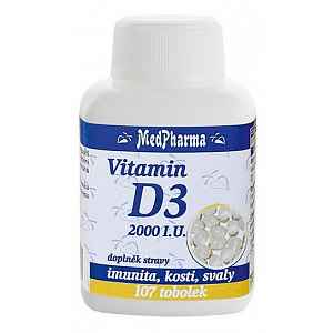 MEDPHARMA Vitamin D3 2000 I.U. 107 tobolek