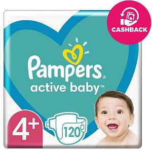 Pampers Active Baby Mega Pack S4+ 120ks