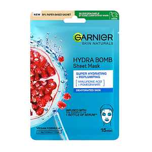 Garnier Super hydratační vyplňující maska Moisture&Aqua Bomb (Skin Tissue Superhydrating Mask)  32 g