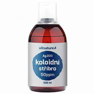 Allnature Koloidní Stříbro Ag200 50ppm 500ml