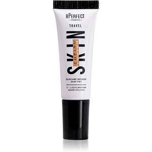 BPerfect Skin Fusion Travel mini tónovací krém cestovní balení odstín light/medium warm golden 10 ml