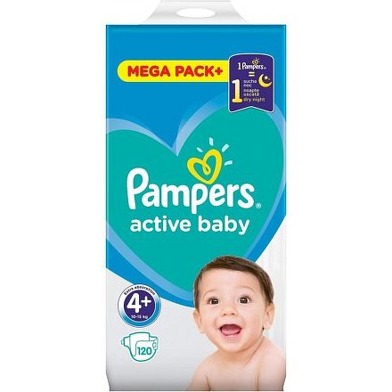 Pampers Active Baby Mega Pack S4+ 120ks