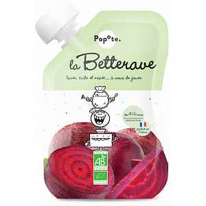 Popote BIO Kapsička Červená řepa pyré 4/6m+ 120 g