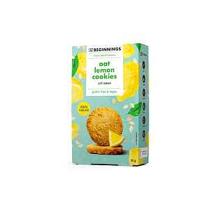 THE BEGINNINGS Sušenky ovesné proteinové s citronem 80 g