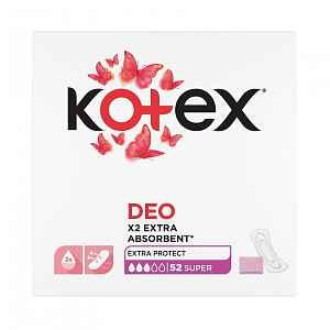 Kotex Liners Super Deo slipové vložky 52 ks