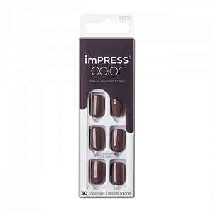 Samolepící nehty imPRESS Color Try Gray 30 ks