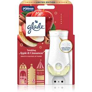 GLADE Twinkling Apple & Cinnamon elektrický osvěžovač vzduchu 20 ml