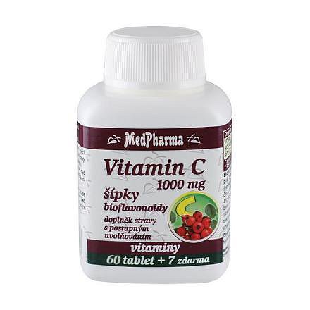 MedPharma Vitamín C 1000 mg s šípky tablety 67 prod.úč.