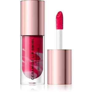 Revolution Ceramide Swirl hydratační lesk na rty odstín Bitten Red 4.5 ml