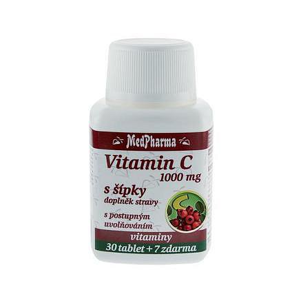 MedPharma Vitamín C 1000 mg s šípky tablety 37 prod.úč.