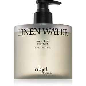 KUNDAL Objet Moist Gleam Body Wash parfémovaný sprchový gel pro intenzivní hydrataci s vůní Linen Water 450 ml