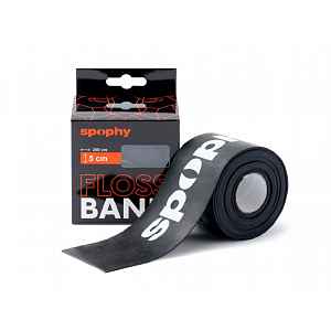 Spophy Flossband Black, flossband černý, 5 cm x 2 m