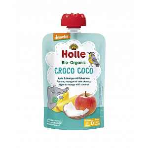 Croco Coco-Pouchy Apple, Mango with Coconut – Bio ovocné pyré jablko mango, kokos