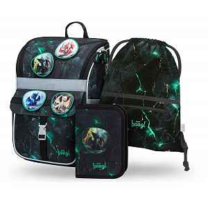 Baagl SET 3 Zippy Draci: aktovka, penál, sáček