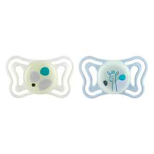 CHICCO Dudlíky Physioforma Light silikonové ortodontické neutral 2-6m, 2 ks