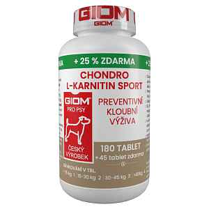GIOM Chondro L-karnitin sport 180 tablet + 25% zdarma